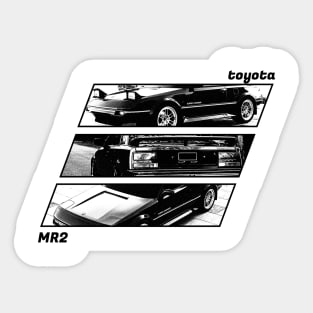 TOYOTA MR2 MK1 Black 'N White Archive 2 Sticker